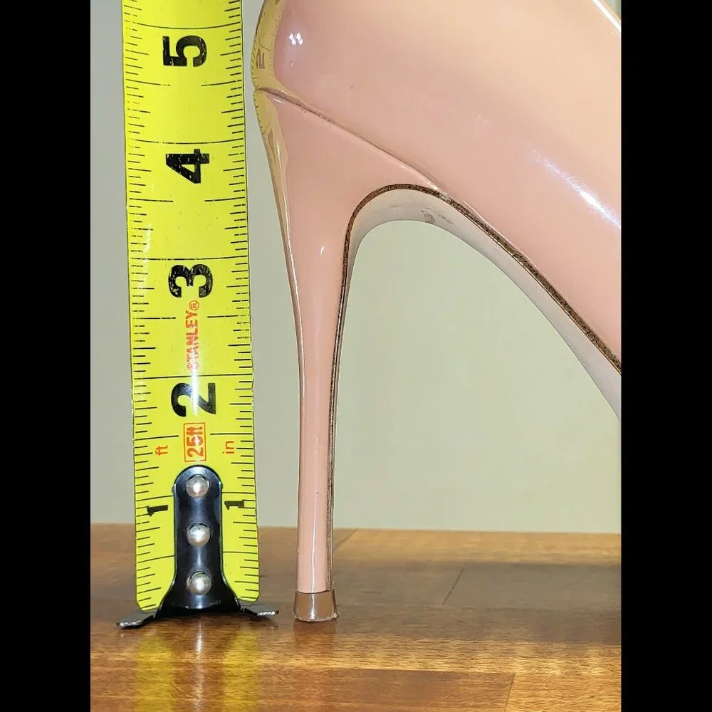 Women's EUC Steve Madden Daisie Dark Blush Patent Stiletto High Heel Pump US 9 - Picture 14 of 14